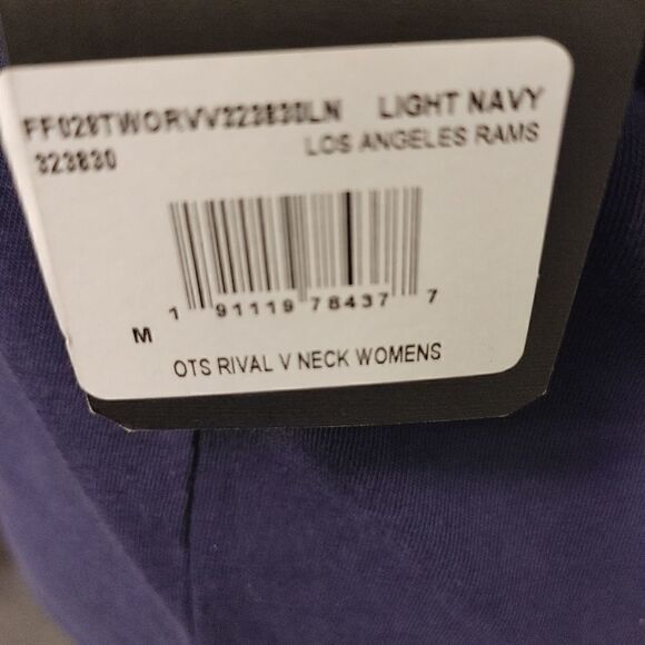 LADIES NFL TEAM APPAREL. LA RAMS V NECK T SHIRT - Picture 7 of 7